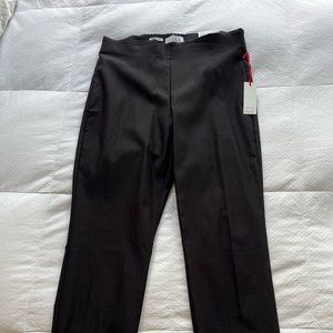 Elle pull-on skinny ankle pants, size L, black